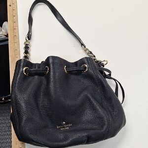 Kate Spade Black Pebbled Leather Shoulder Bag